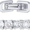 PAVOI 14K Gold Plated 3mm Cubic Zirconia Classic Tennis Bracelet | Gold Bracelets for Women | Size 6.5-7.5 Inch