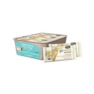 GoMacro MacroBar Organic Vegan Protein Bars – Coconut + Almond Butter + Chocolate Chips (2.3 Ounce Bars, 12 Count)
