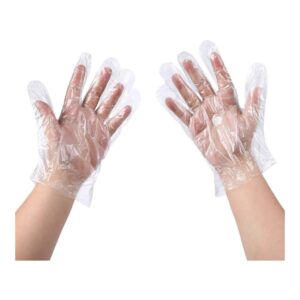 Disposable Food Prep Gloves – 500 Piece Plastic Food Safe Disposable Gloves, Food Handling, One Size Fits Most (500 PCS）
