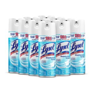Lysol – 19200741866 Disinfectant Spray, Crisp Linen, 150oz (12X12.5oz)