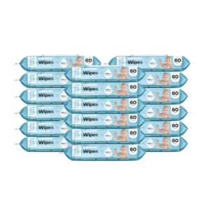 Hello Bello Unscented Baby Wipes I Plant Based Wipes for Sensitive Skin Made with 99% Water and Aloe for Babies and Kids I 1080 Count