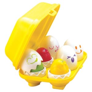 TOMY Toomies Hide & Squeak Easter Eggs Toddler Toys – Matching & Sorting Learning Toys – Sensory Toys for Easter Basket Stuffers