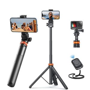 [Exclusive for New Users 0.99 ]GLOBAL PICK Smart AI Facial Recognition Smartphone Tripod, Photography Accessories, 360° Face Tracking Mobile Phone Pan & Tilt Stand