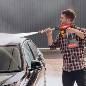 [The New User Exclusive Benefit 0.99] Portable Heavy Duty Wireless High Pressure Car Wash Water-Gun, 1 Set Rechargeable Cordless Car Wash Tool with Accessories, Multifunctional Car Washing Tool, Men Gifts
